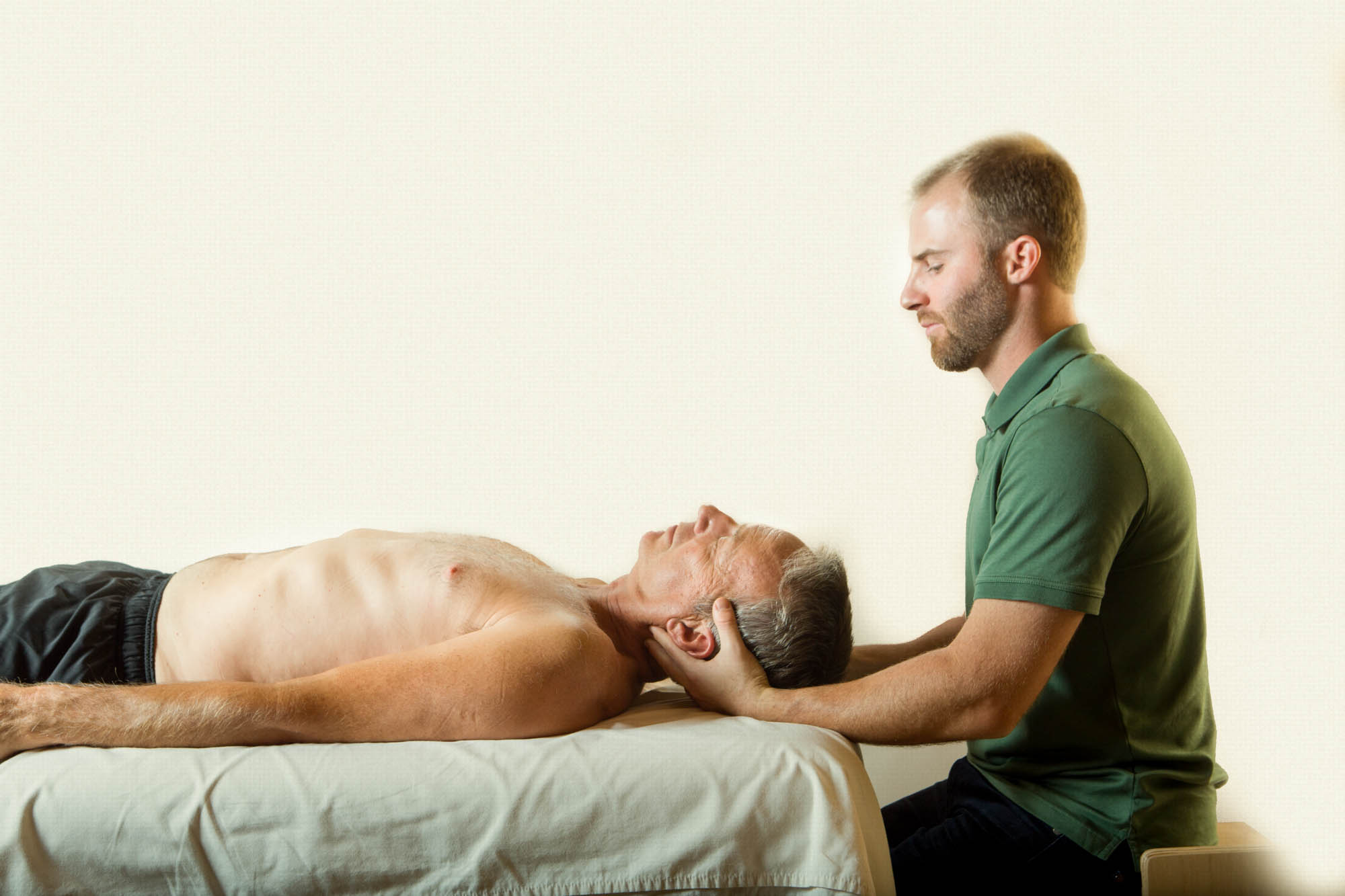 Bryan Carsen Hargins doing Rolfing